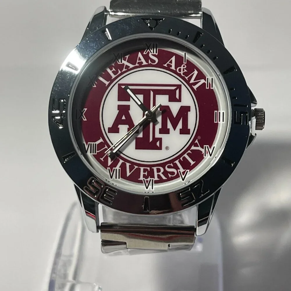 Texas A&M Aggies NCAA Stainless-Steel Watch NEW - Picture 7 of 8